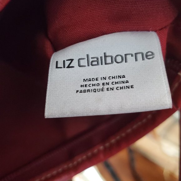 Vintage Liz Claiborne Small Red Polyvinyl Handled Bag - Picture 7 of 9